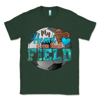 Sports Green my heart is on that field soccer Classic Tee - HRA Design Shop