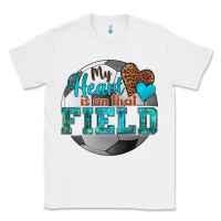 White my heart is on that field soccer Classic Tee - HRA Design Shop