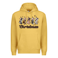 Antique Gold howdy christmas Premium Hoodie - MaliasSmallBusiness