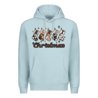Blue Mist howdy christmas Premium Hoodie - MaliasSmallBusiness