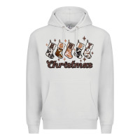 Dove Grey howdy christmas Premium Hoodie - MaliasSmallBusiness