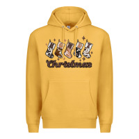 Mustard howdy christmas Premium Hoodie - MaliasSmallBusiness