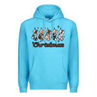 Ocean Blue howdy christmas Premium Hoodie - MaliasSmallBusiness