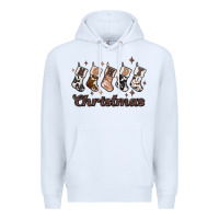 White howdy christmas Premium Hoodie - MaliasSmallBusiness