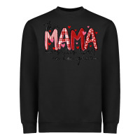 Black this mama wears her heart on her gleeve Heavyweight Sweatshirt - MaliasSmallBusiness