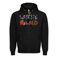Black witchy and wild Zipper Hoodie - AdoDesignShop