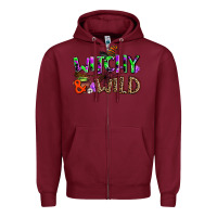 Burgundy witchy and wild Zipper Hoodie - AdoDesignShop
