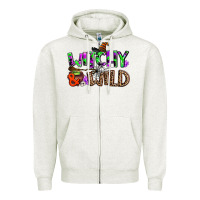 Oatmeal Heather witchy and wild Zipper Hoodie - AdoDesignShop