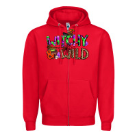 Red witchy and wild Zipper Hoodie - AdoDesignShop