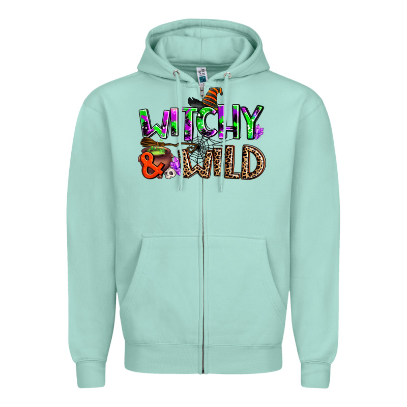 Witchy And Wild Zipper Hoodie by AdoDesignShop | Teevron