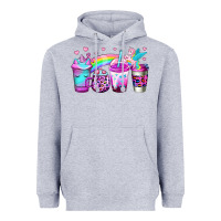 Heather Grey unicorn coffee Heavyweight Hoodie - Jasminsmagicworld