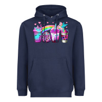 Navy unicorn coffee Heavyweight Hoodie - Jasminsmagicworld