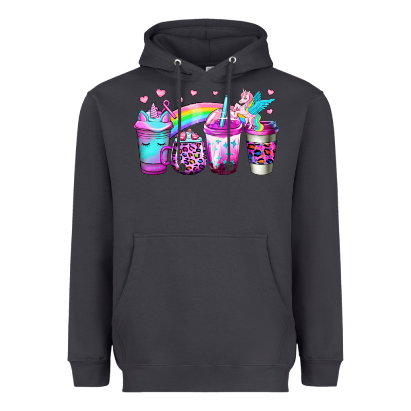 Unicorn Coffee Heavyweight Hoodie by Jasminsmagicworld | Teevron