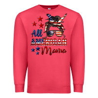 Cardinal All American Mama Premium Sweatshirt - LillyAllenDesigns