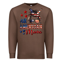 Chestnut All American Mama Premium Sweatshirt - LillyAllenDesigns