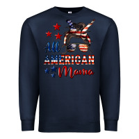 Navy All American Mama Premium Sweatshirt - LillyAllenDesigns