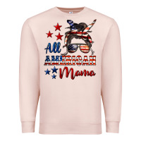 Pale Pink All American Mama Premium Sweatshirt - LillyAllenDesigns