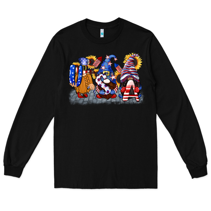 Usa 4th Of July Gnomes  4th Of July Long Sleeve Tee by CowGirlArtShop | Teevron