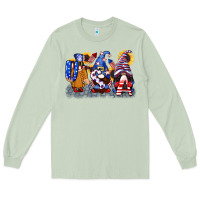 Matcha USA 4th of July gnomes  4th of july Long Sleeve Tee - CowGirlArtShop