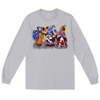 Moon Dust USA 4th of July gnomes  4th of july Long Sleeve Tee - CowGirlArtShop