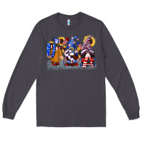 Smoke USA 4th of July gnomes  4th of july Long Sleeve Tee - CowGirlArtShop