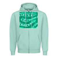 Seafoam green glitter heart Zipper Hoodie - JahusDesignShop