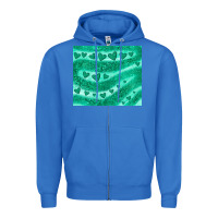True Royal green glitter heart Zipper Hoodie - JahusDesignShop