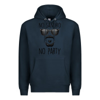 Navy No Sandro No Party Premium Hoodie - Bettercallsaul