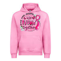 Fuchsia Pink breast cancer awareness we fight together Urban Hoodie - LillyAllenDesigns