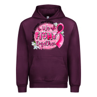 Mauve Wine breast cancer awareness we fight together Urban Hoodie - LillyAllenDesigns