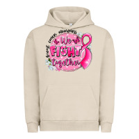 Pigment French Oak breast cancer awareness we fight together Urban Hoodie - LillyAllenDesigns