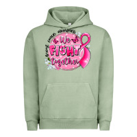 Pigment Oil Green breast cancer awareness we fight together Urban Hoodie - LillyAllenDesigns