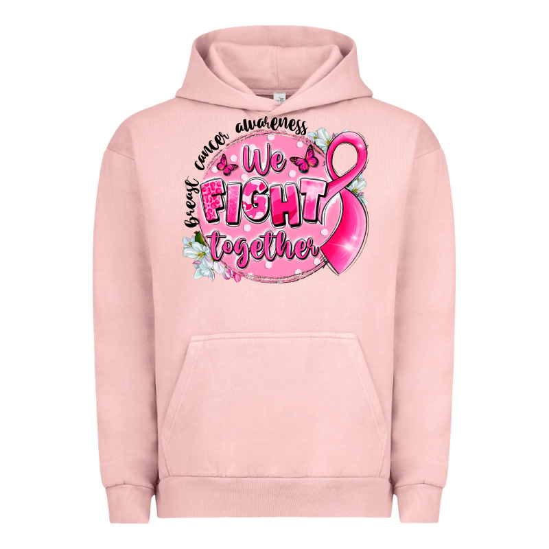 Breast Cancer Awareness We Fight Together Urban Hoodie by LillyAllenDesigns | Teevron