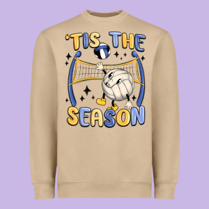 Tis The Season Volleyball Heavyweight Sweatshirt Designed By Maliassmallbusiness