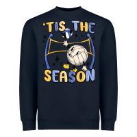 Navy tis the season volleyball Heavyweight Sweatshirt - MaliasSmallBusiness