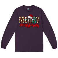 Plum merry christmas Long Sleeve Tee - CowhideDigitalArt