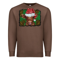 Chestnut christmas leopard buffalo plaid baby highland cow Premium Sweatshirt - BarkalooDesign
