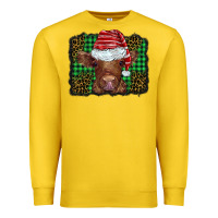 Lemon christmas leopard buffalo plaid baby highland cow Premium Sweatshirt - BarkalooDesign