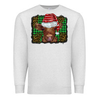 Oatmeal Heather christmas leopard buffalo plaid baby highland cow Premium Sweatshirt - BarkalooDesign