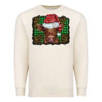 Sandshell christmas leopard buffalo plaid baby highland cow Premium Sweatshirt - BarkalooDesign