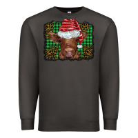 Smoke christmas leopard buffalo plaid baby highland cow Premium Sweatshirt - BarkalooDesign