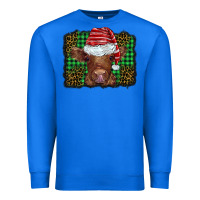 True Royal christmas leopard buffalo plaid baby highland cow Premium Sweatshirt - BarkalooDesign