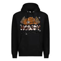 Black howdy christmas Premium Hoodie - MaliasSmallBusiness
