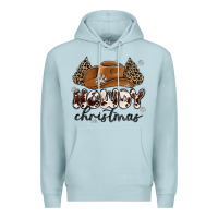 Blue Mist howdy christmas Premium Hoodie - MaliasSmallBusiness