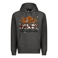 Charcoal Heather howdy christmas Premium Hoodie - MaliasSmallBusiness