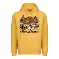 Mustard howdy christmas Premium Hoodie - MaliasSmallBusiness