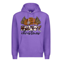 Purple howdy christmas Premium Hoodie - MaliasSmallBusiness