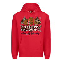 Red howdy christmas Premium Hoodie - MaliasSmallBusiness