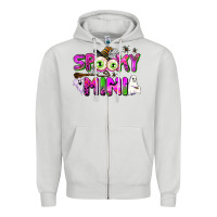 Dove Grey spooky mini Zipper Hoodie - AdoDesignShop