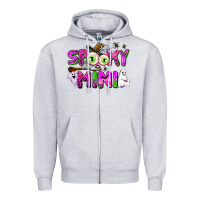 Heather Grey spooky mini Zipper Hoodie - AdoDesignShop